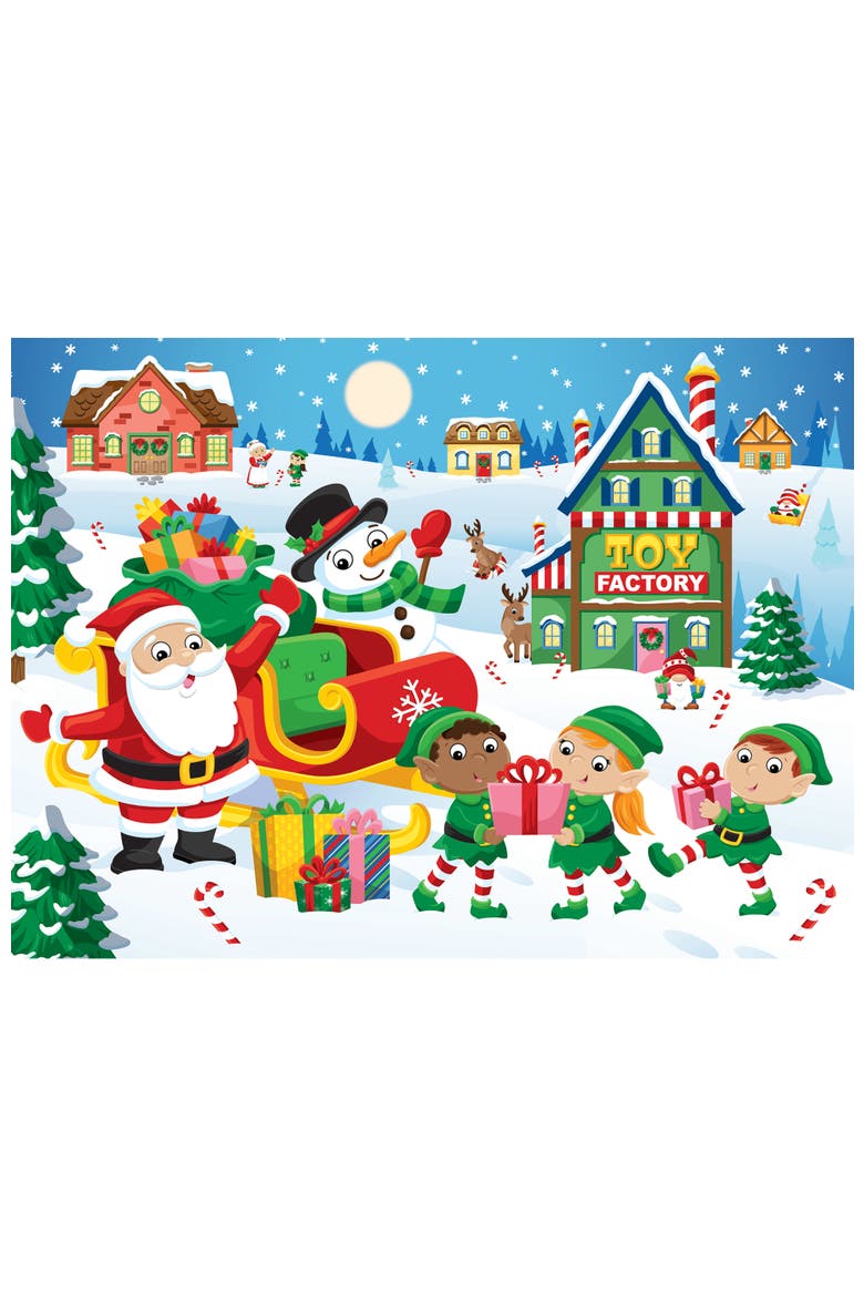Santa's Big Night 100pc Puzzle, Alternate, color, Multicolor