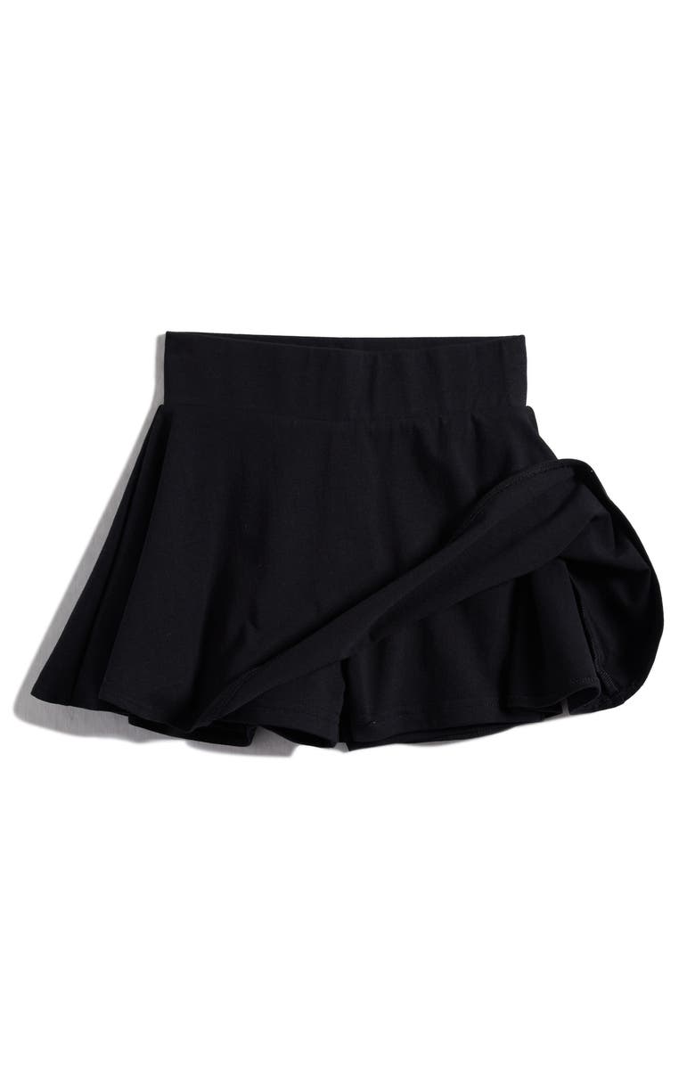 Splendid Kids' Cotton Blend Skort, Alternate, color, Black