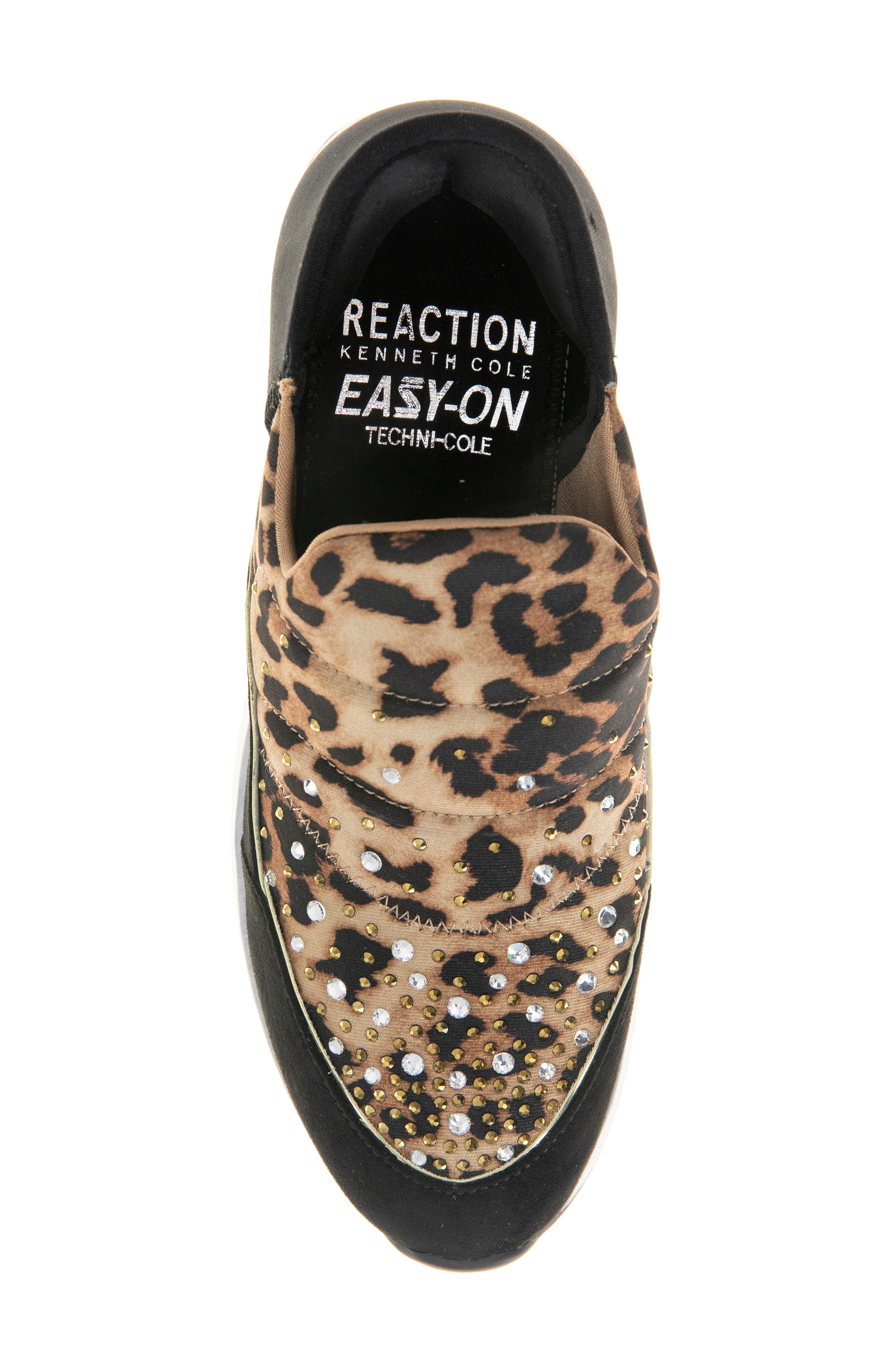 Reaction Kenneth Cole Cameron Rhinestone Sneaker, Alternate, color, Leopard Neoprene