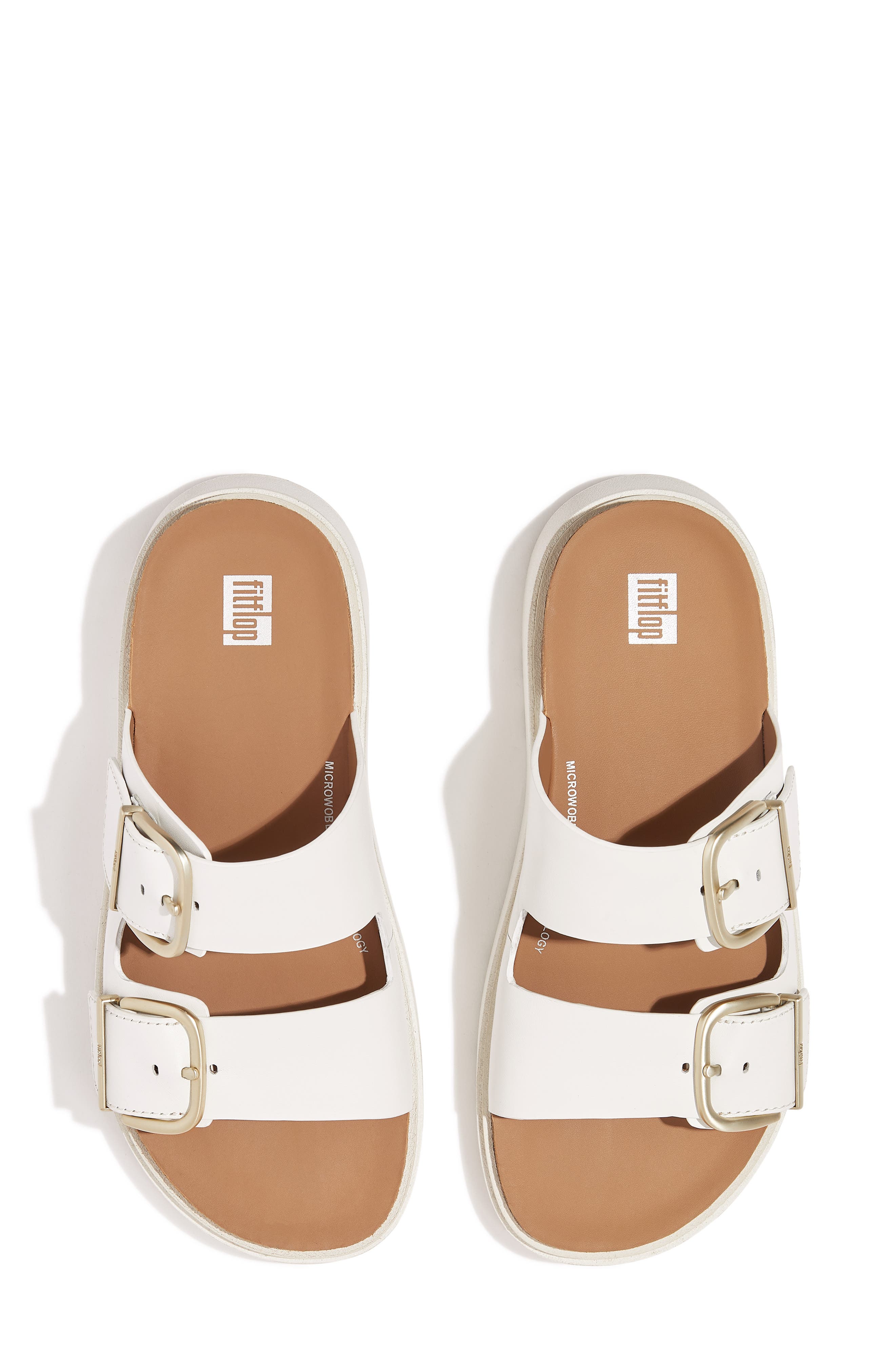 FitFlop Gen-FF Buckle Platform Sandal, Alternate, color, Urban White
