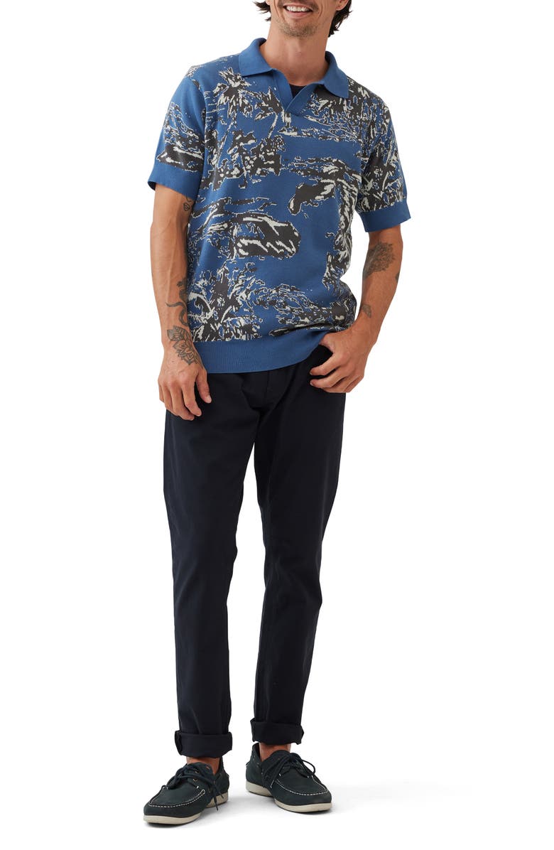 Rodd & Gunn Hindley Creek Palm Tree Jacquard Polo Sweater | Nordstromrack