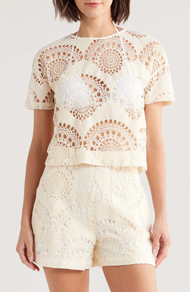 BOAMAR Estelle Eyelet Shirt, Main, color, Vaiselle