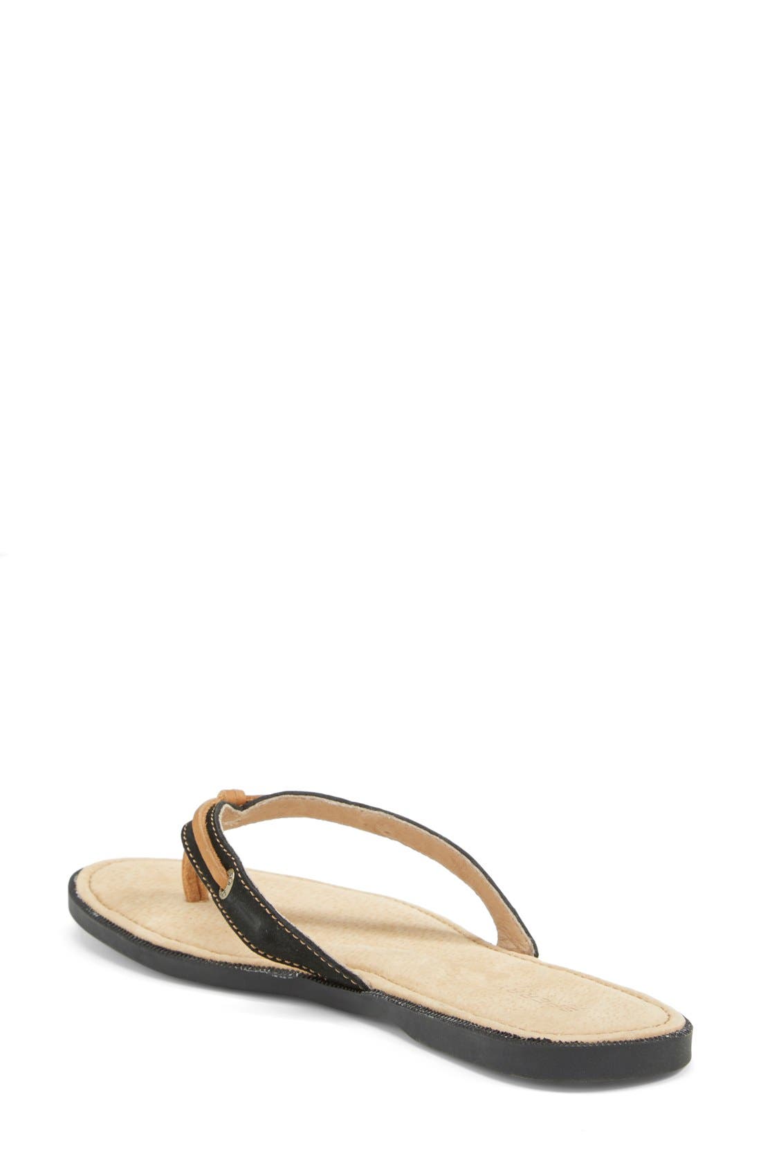 Sperry 'Calla' Sandal, Alternate, color, BLACK LEATHER