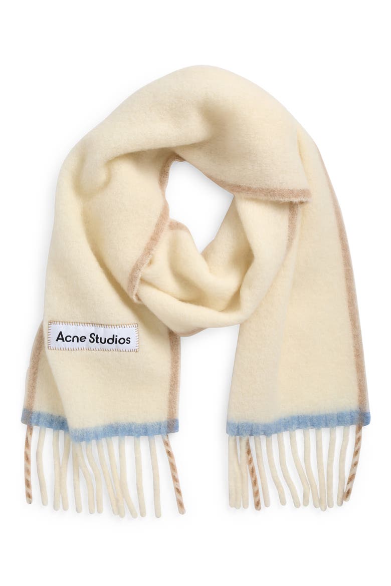 Valley Fringe Scarf, Alternate, color, WHITE