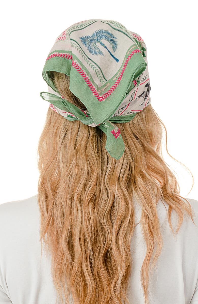 Nicole Miller Safari Bandana, Alternate, color, Green