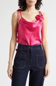 Cinq à Sept Marta Trailing Flower Silk Camisole