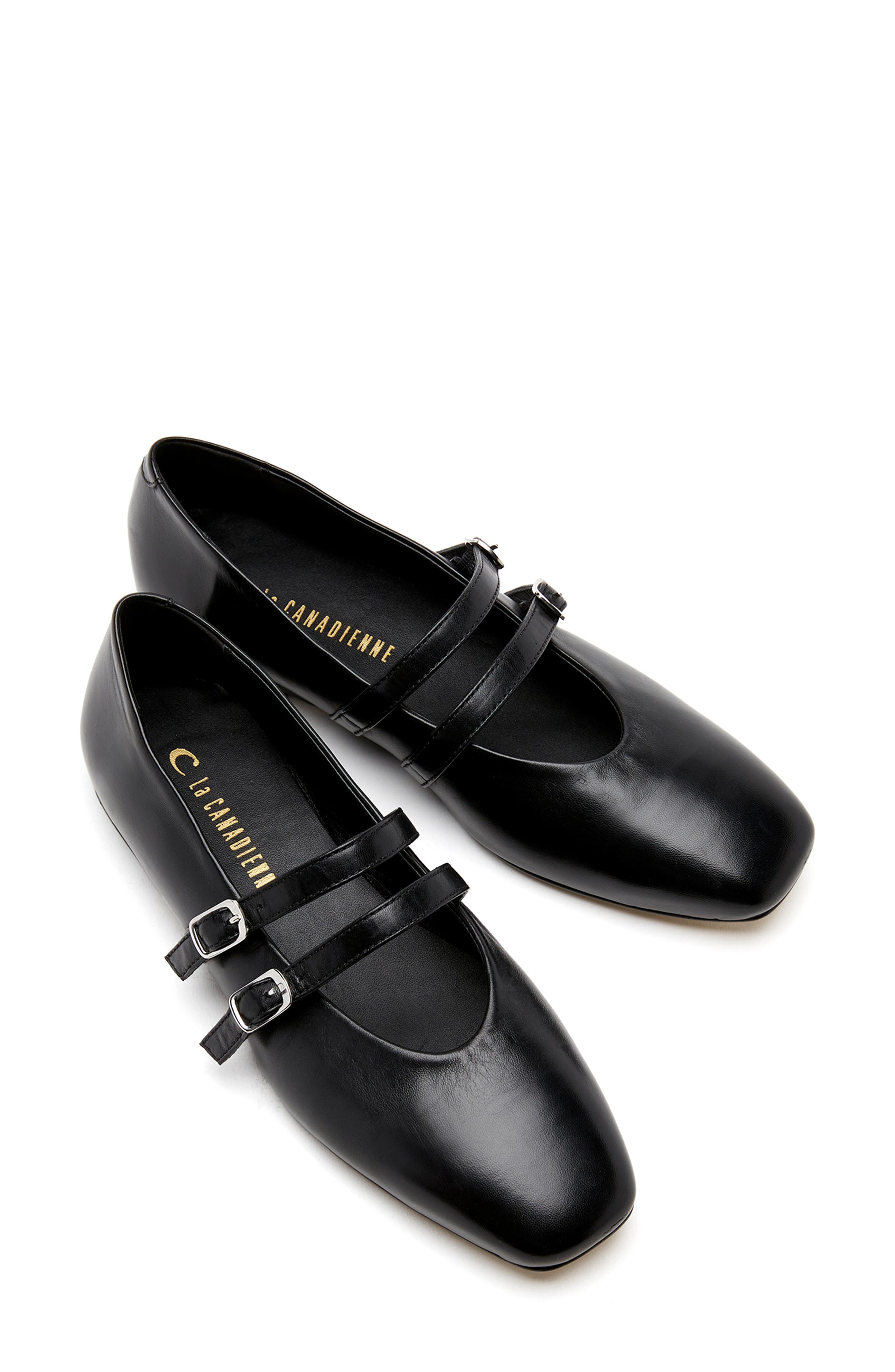 La Canadienne Dice Mary Jane Flat, Alternate, color, Black