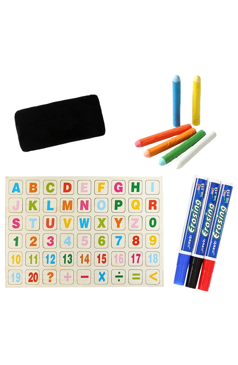 Easy Playhouse Easel Chalk & White Board 15.35" X 11.8", Alternate, color, Multicolored