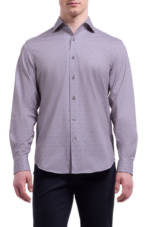 Devon OoohCotton® Geo Print Button-Up Shirt