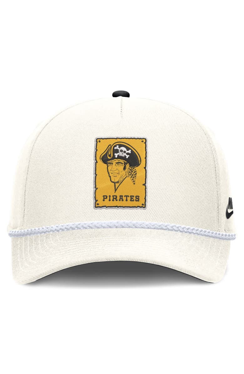 Nike Men's Nike Cream Pittsburgh Pirates Cooperstown Rise Adjustable Hat, Alternate, color, Cream
