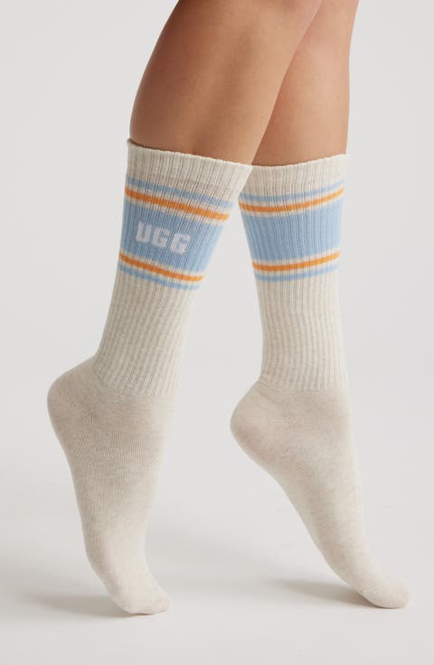 Jedlyn Varsity Cotton Blend Crew Socks