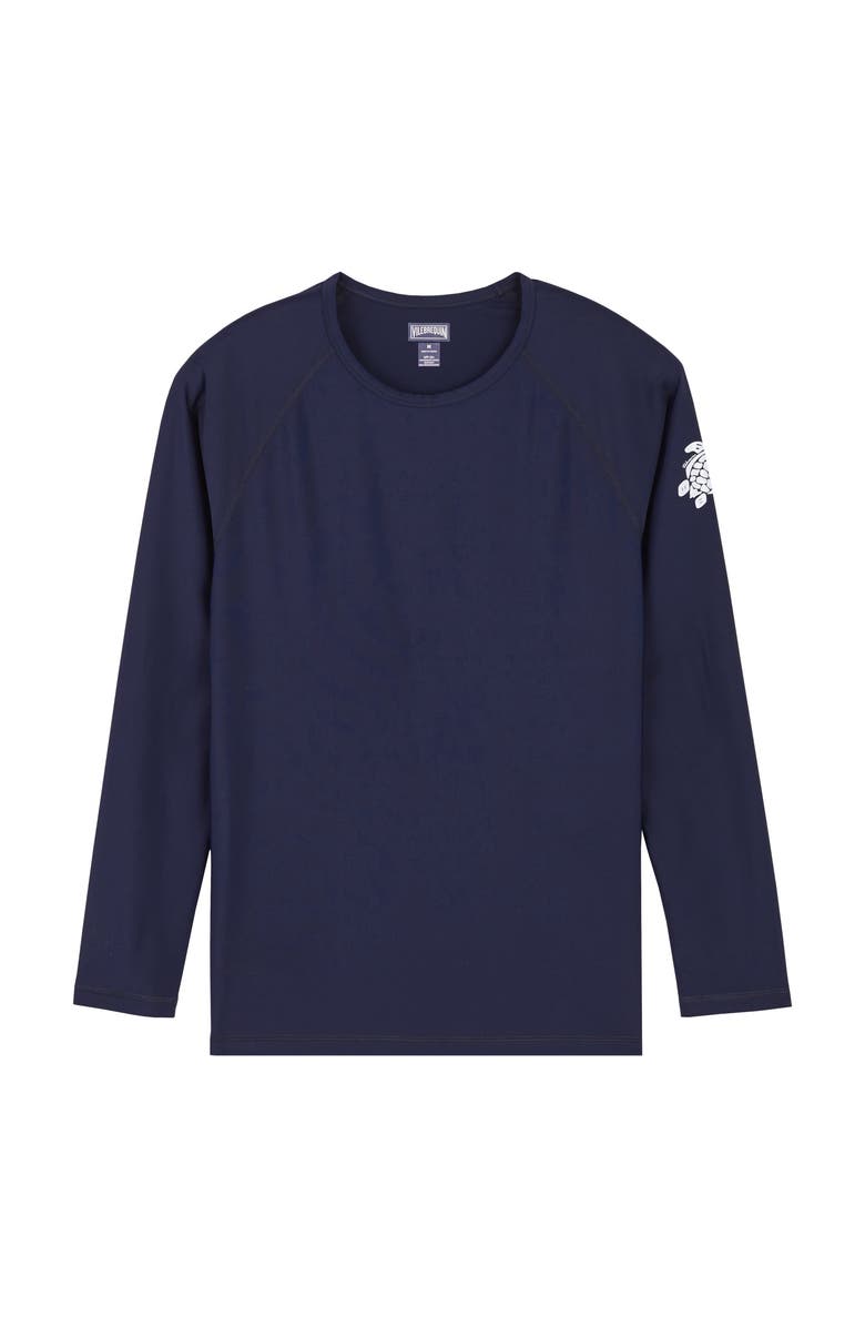 Vilebrequin Men's Solid Rashguard, Main, color, Bleu Marine