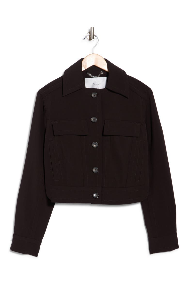 Blake Cropped Utility Jacket, Main, color, GANACHE