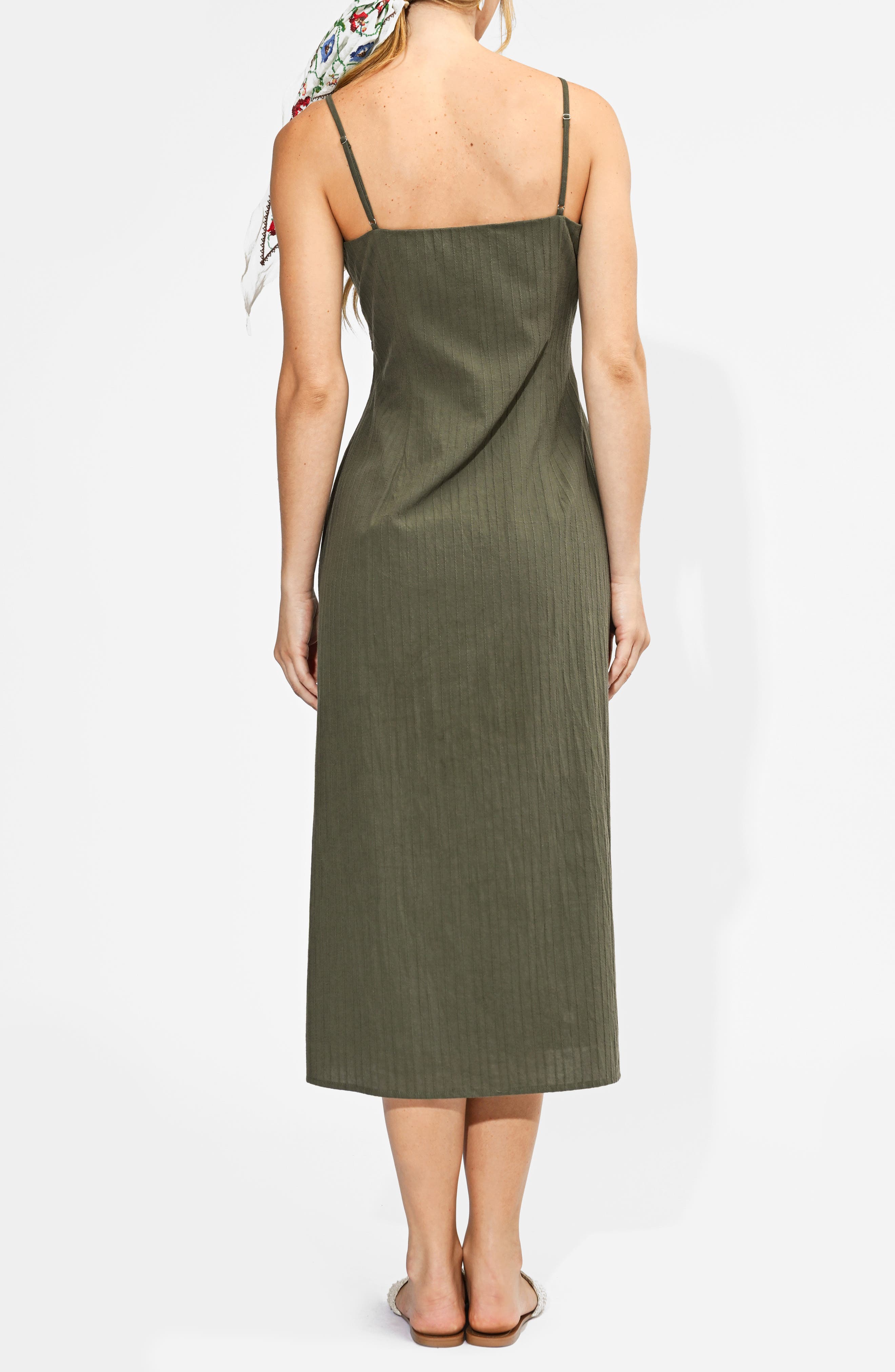 Millie Embroidered Midi Slipdress - image 2