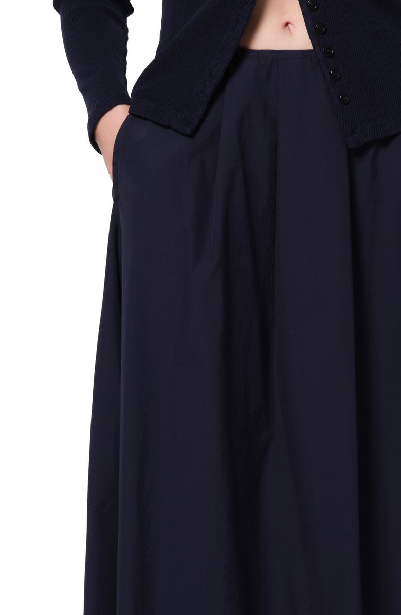 Citizens of Humanity Emi Cotton Poplin Skirt, Alternate, color, Navy