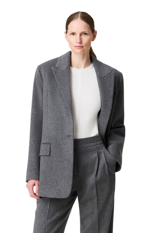 Another Tomorrow Tailored Cashmere Jacket In Gray
