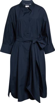Max Mara Tabata Long Sleeve Cotton Shirtdress