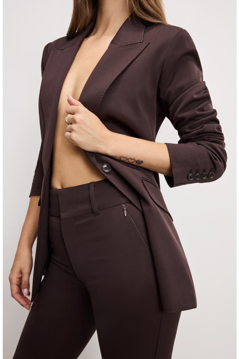 Essential Flare Leg Pants, Alternate, color, DARK CHOCOLATE