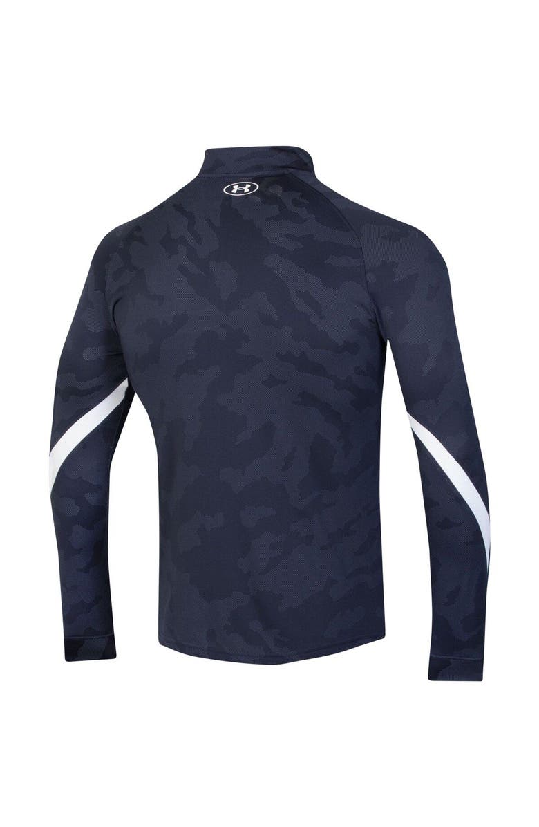 Under Armour Men's Under Armour Navy Auburn Tigers Game Day Camo Raglan Quarter-Zip Top, Alternate, color, Navy