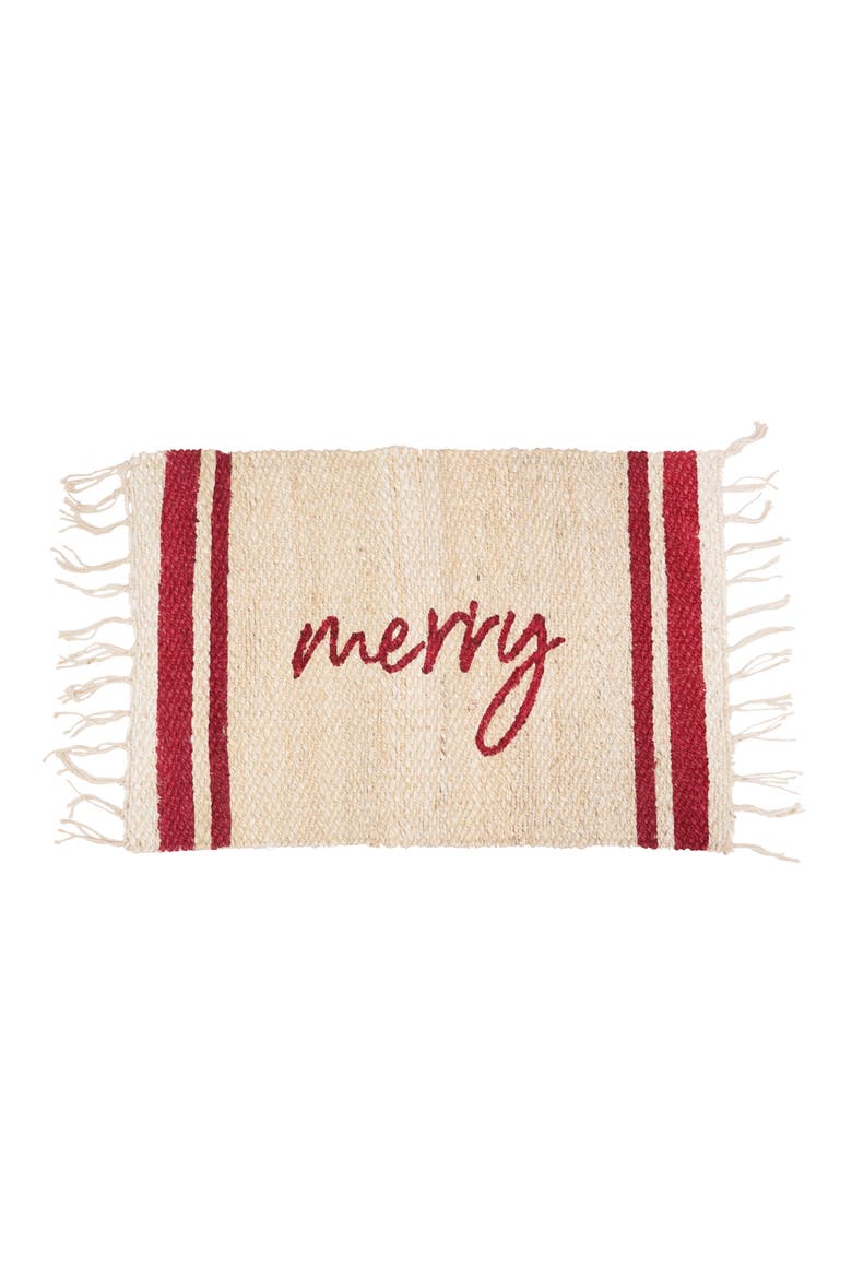 Merry Jute Rug, Main, color, Red