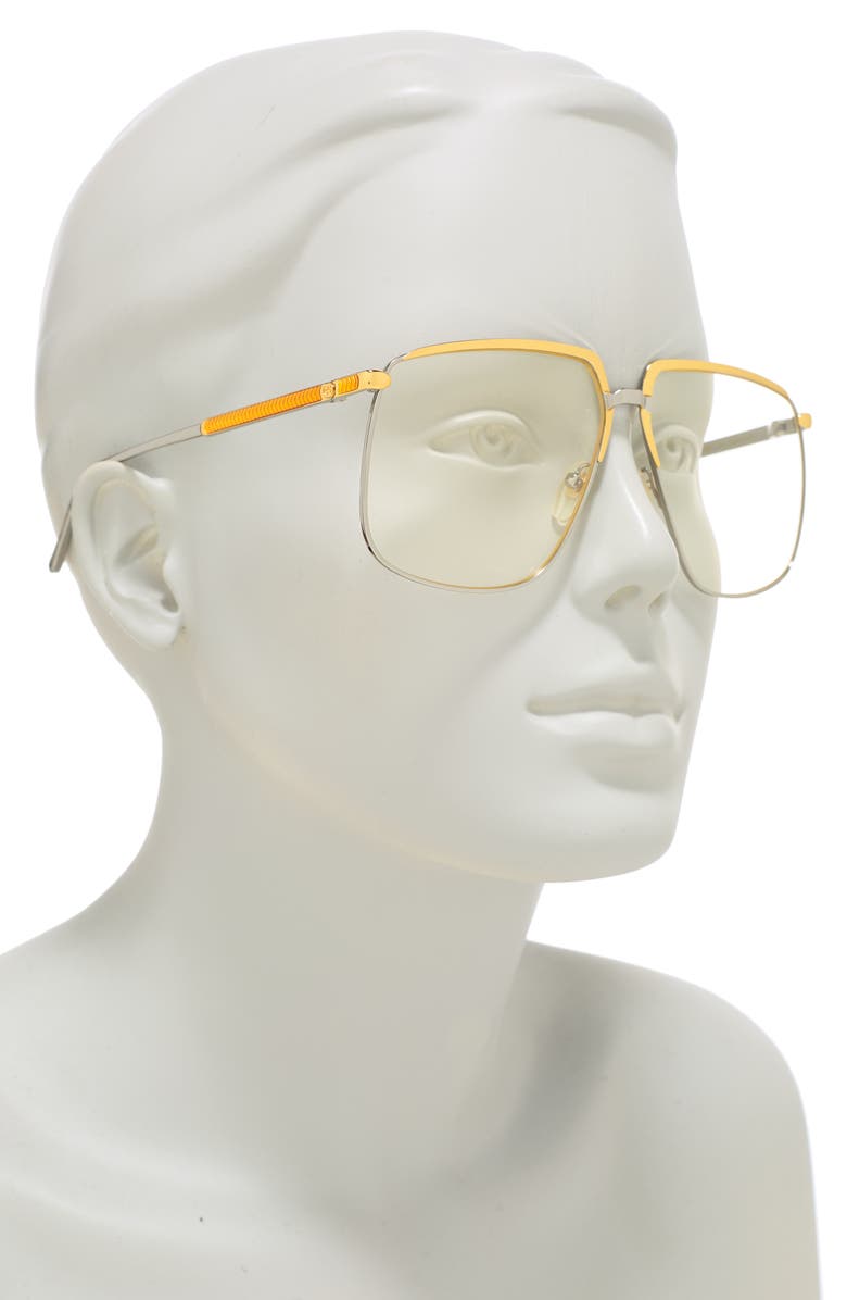 Gucci 63mm Square Sunglasses, Alternate, color, 