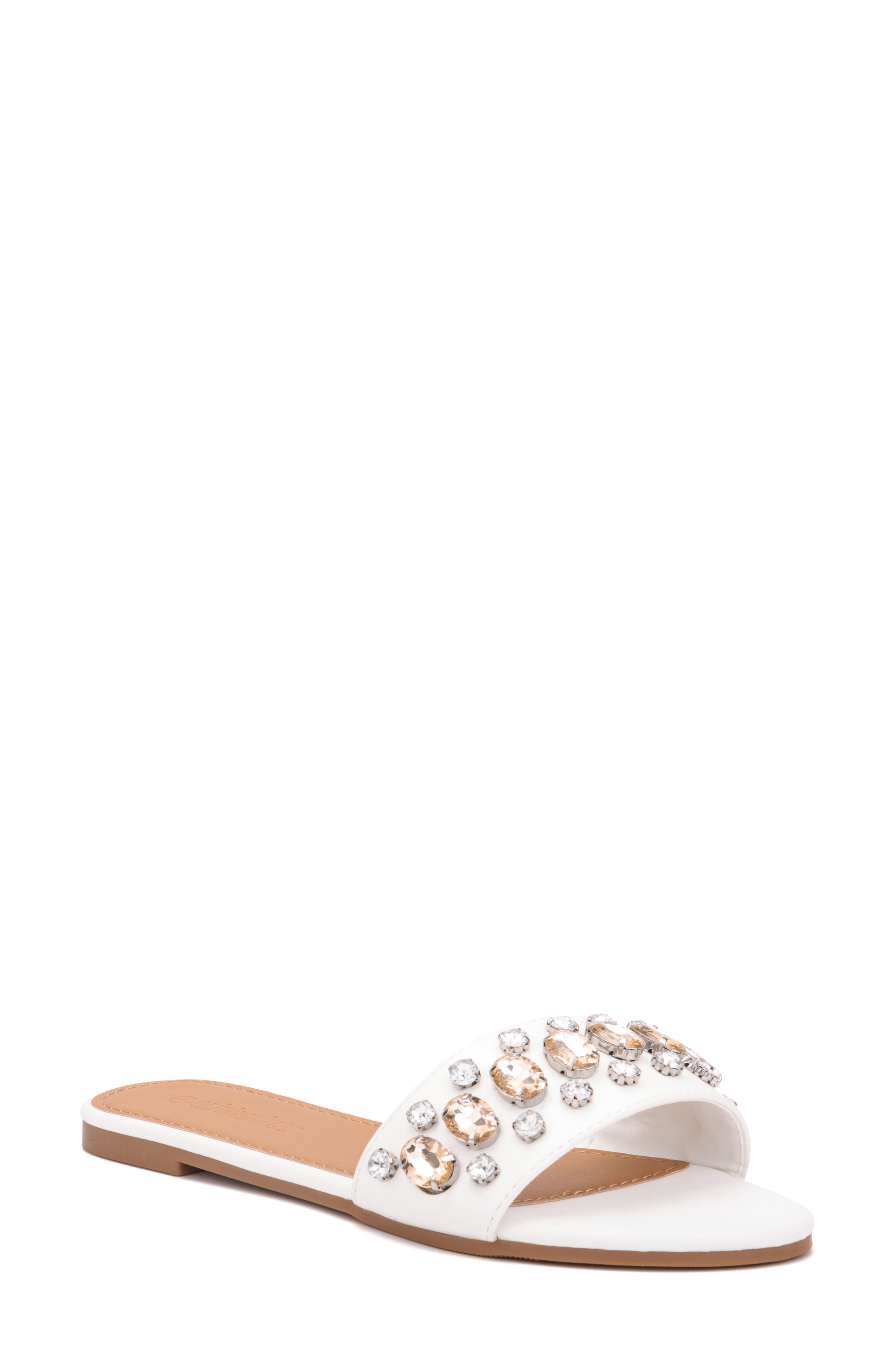 OLIVIA MILLER Gem Slide Sandal
