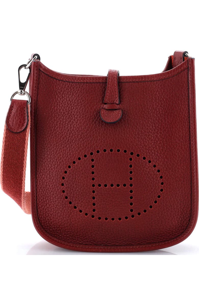 Pre-Owned Hermes Evelyne Bag Gen III Clemence TPM, Main, color, Rouge H