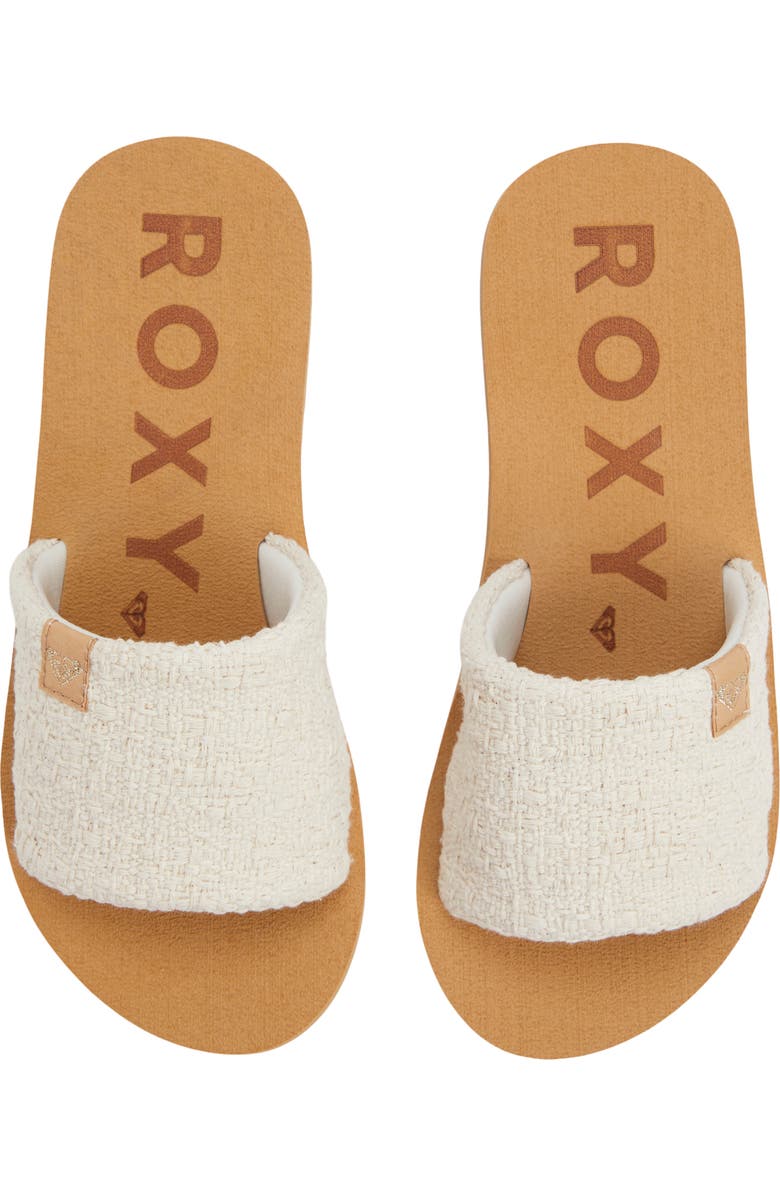 Roxy Amalfi Coast Slide Sandal, Alternate, color, Natural