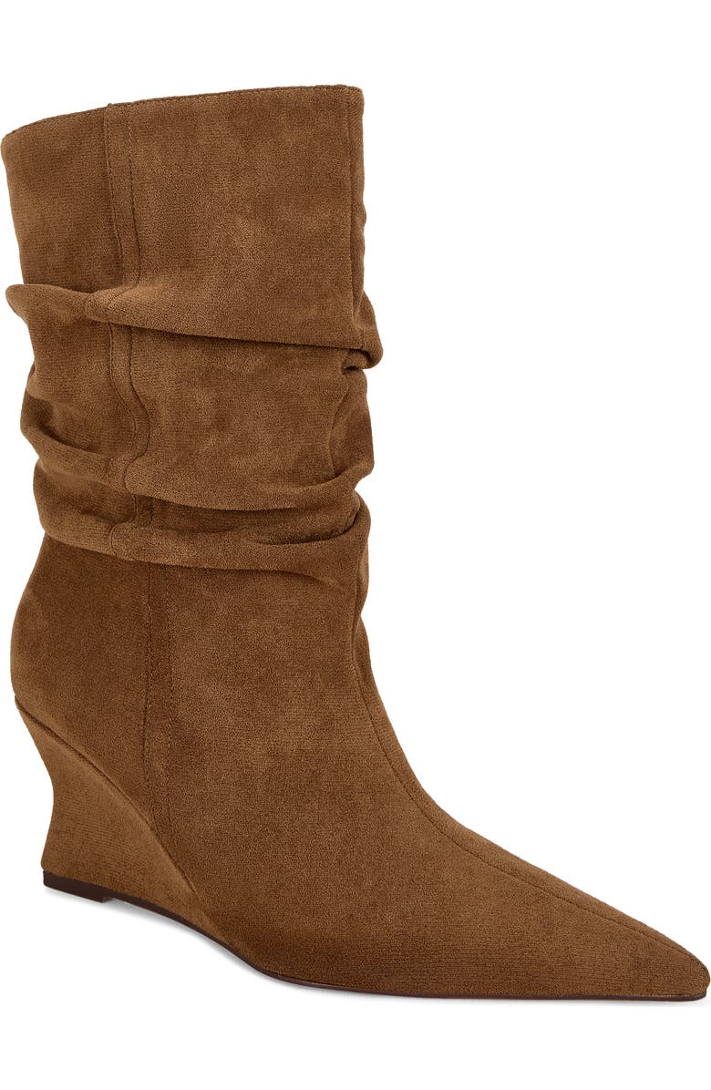 AZALEA WANG Asaf Slouch Shaft Bootie, Main, color, Tan