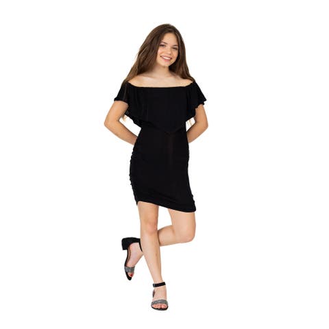 Off The Shoulder Rouched Party Dress