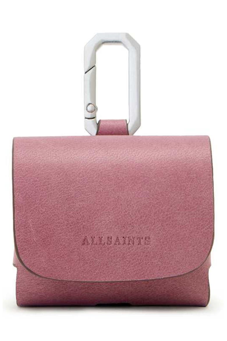 Hex Leather AirPod Case, Main, color, RASPBERRY PINK