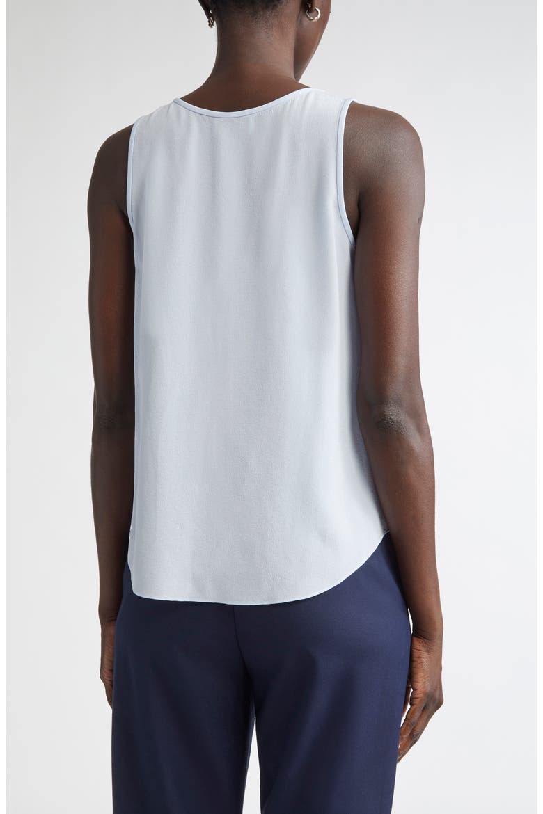 Silk Crepe Shell, Alternate, color, BLUE LAGOON