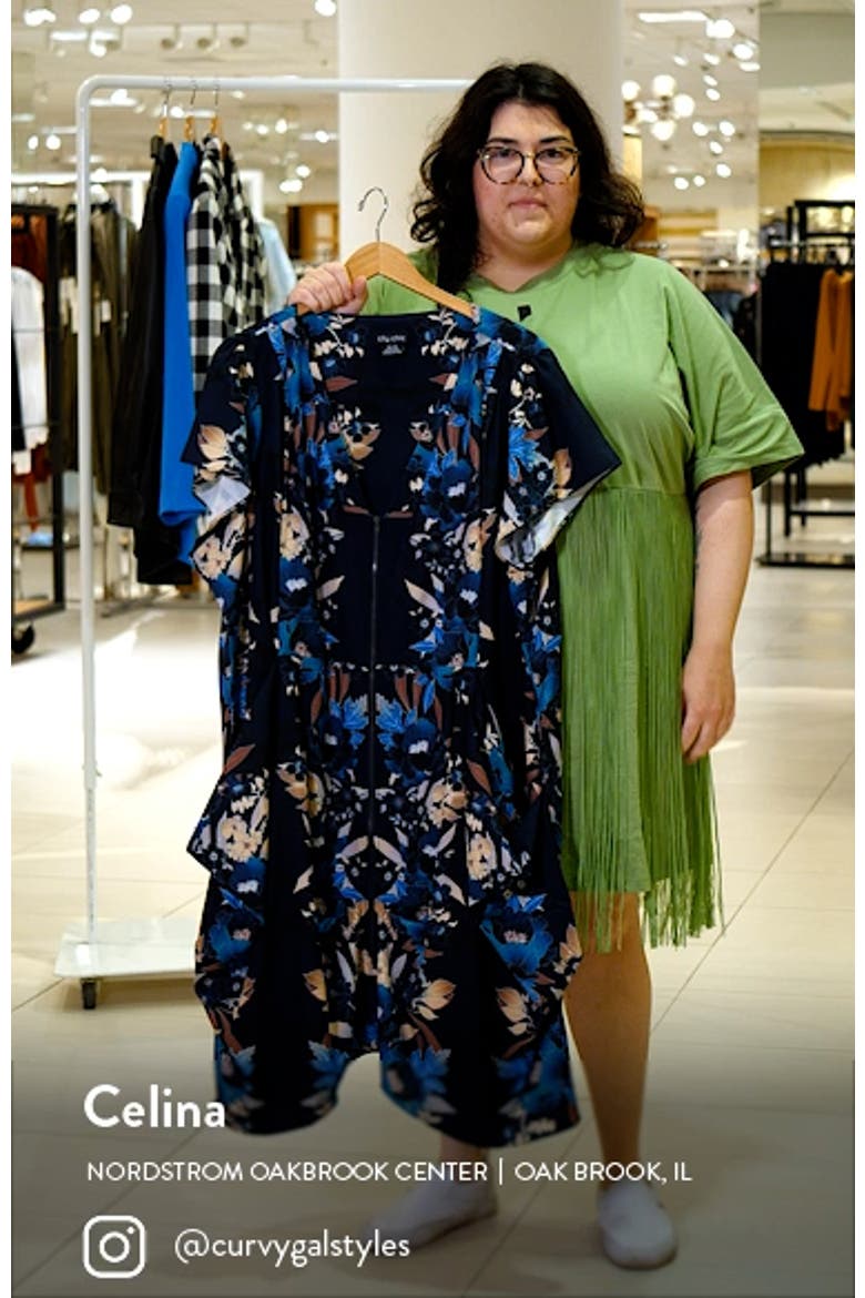 Emma Floral V-Neck Fitted Tunic Dress video