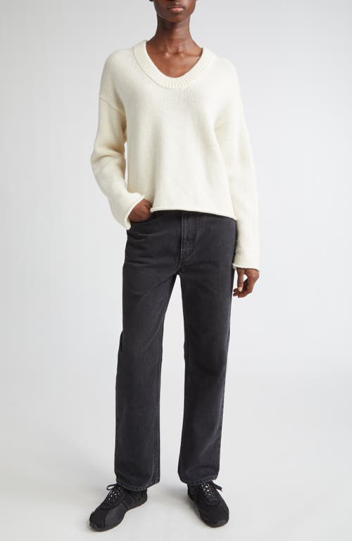Loulou De Saison Jude Straight Leg Jeans In Black
