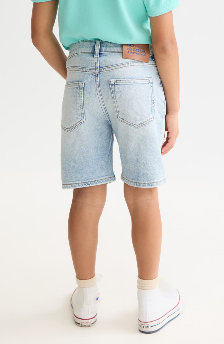 Scotch & Soda The Pitch Loose Kids' Denim Shorts, Alternate, color, Borderland