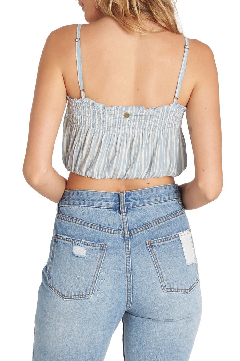Sweet Tea Smocked Crop Camisole, Alternate, color, RIVER