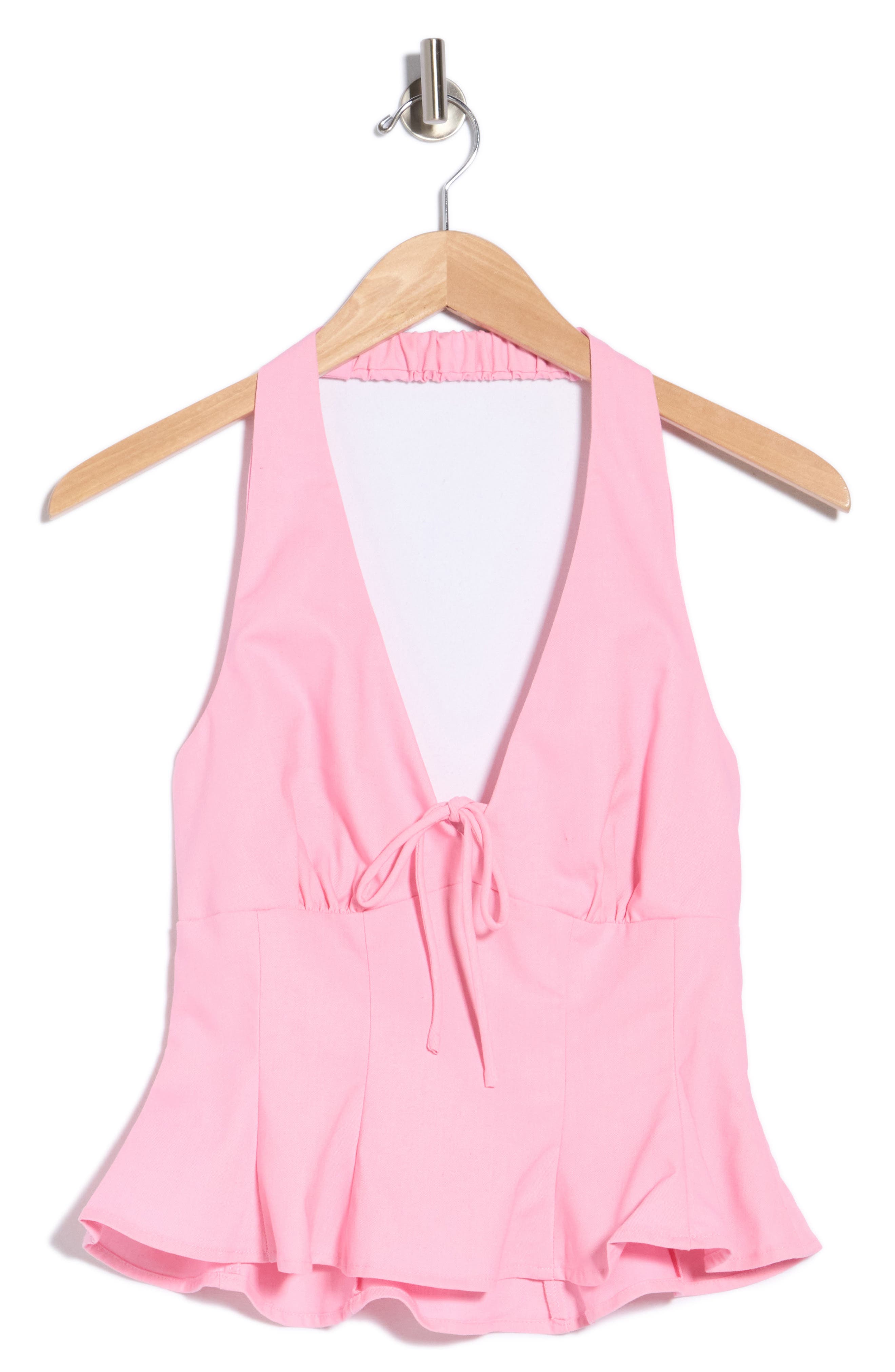 Halter Peplum Top