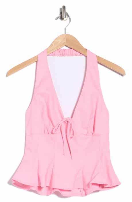 Halter Peplum Top