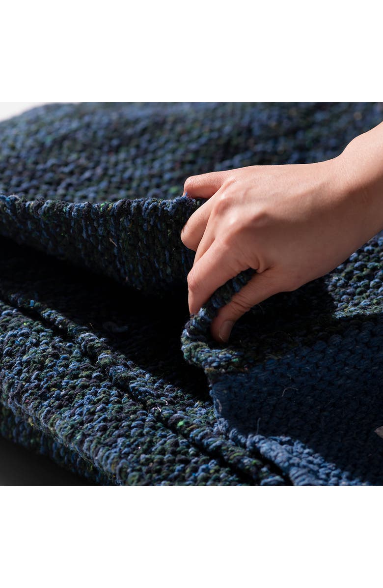 PUEBCO Handloomed Recycle Yarn Small Rug, Alternate, color, Blue