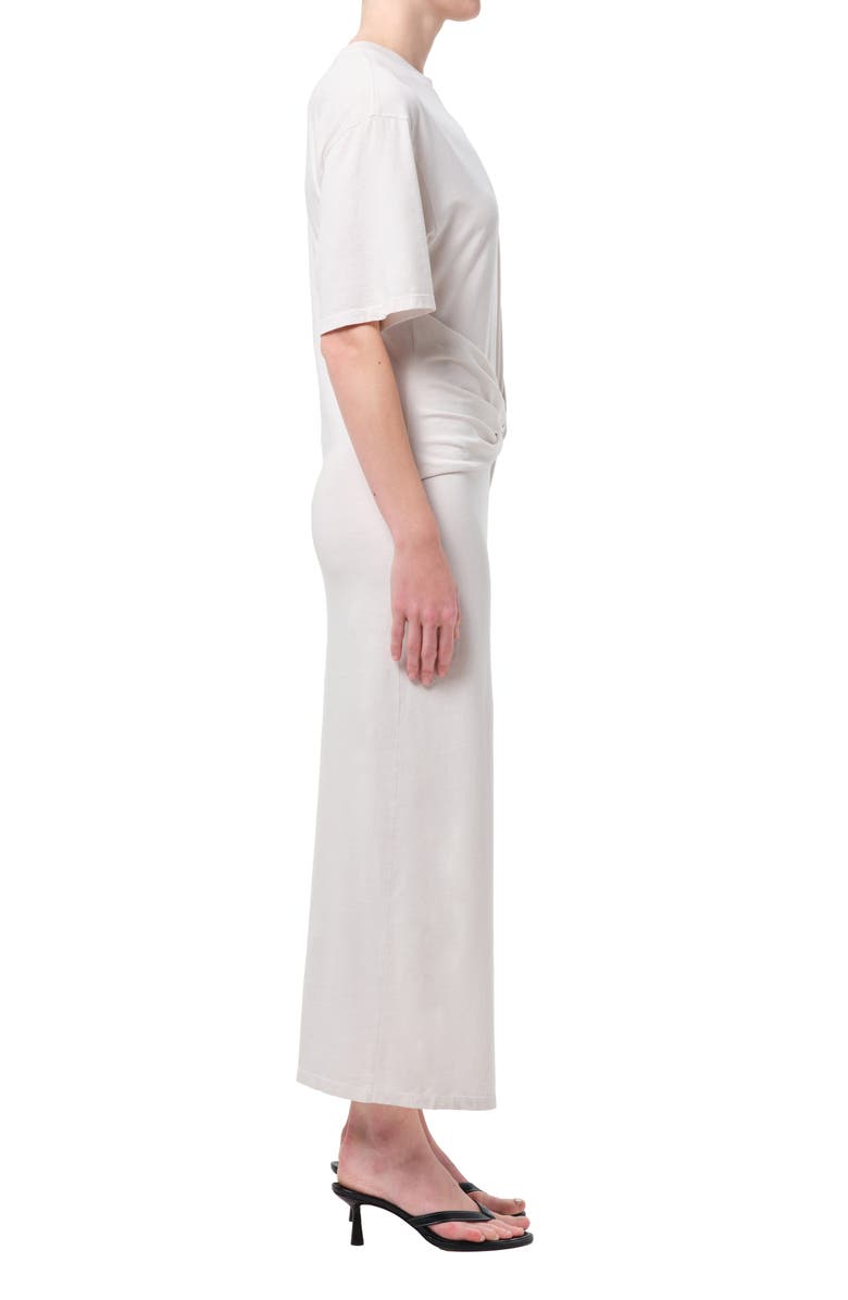 AGOLDE Zanna Twisted Maxi Dress, Alternate, color, Bone Lt Sandy Wht