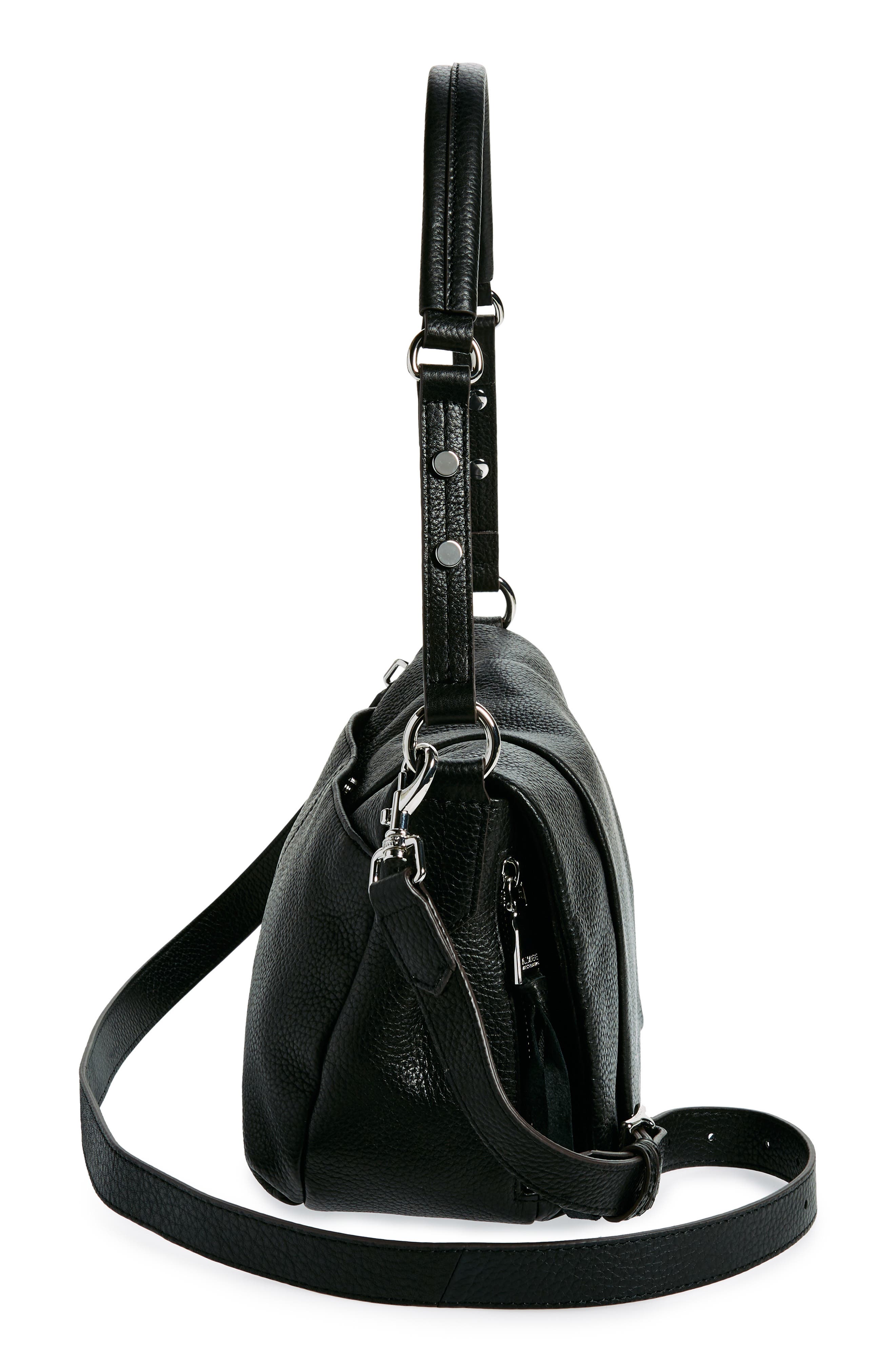 Corfu Convertible Shoulder Bag, Alternate, color, BLACK W SILVER