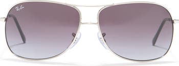 64mm Aviator Sunglasses