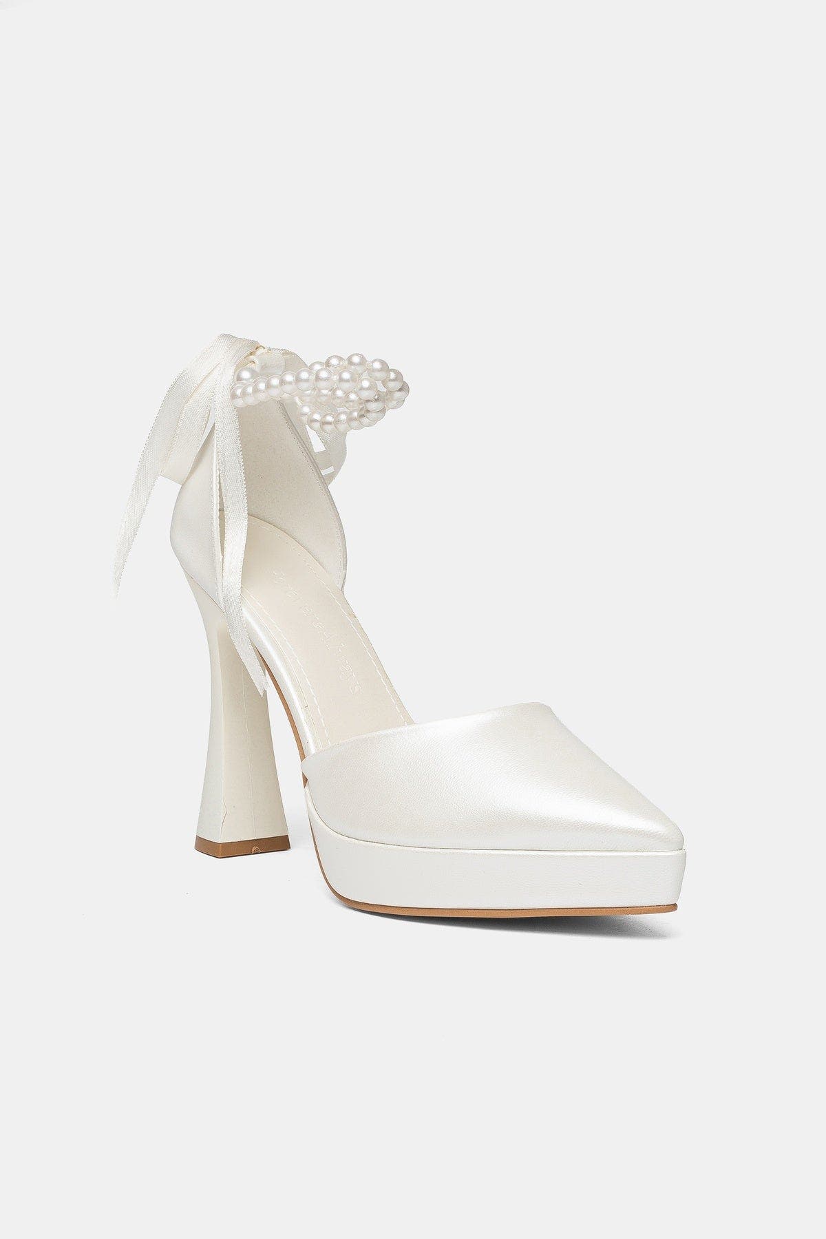 Vanice Pearl Bridal High Heel Pump, Main, color, Ivory