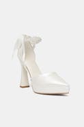 Forever & Always Shoes Vanice Pearl Bridal High Heel Pump