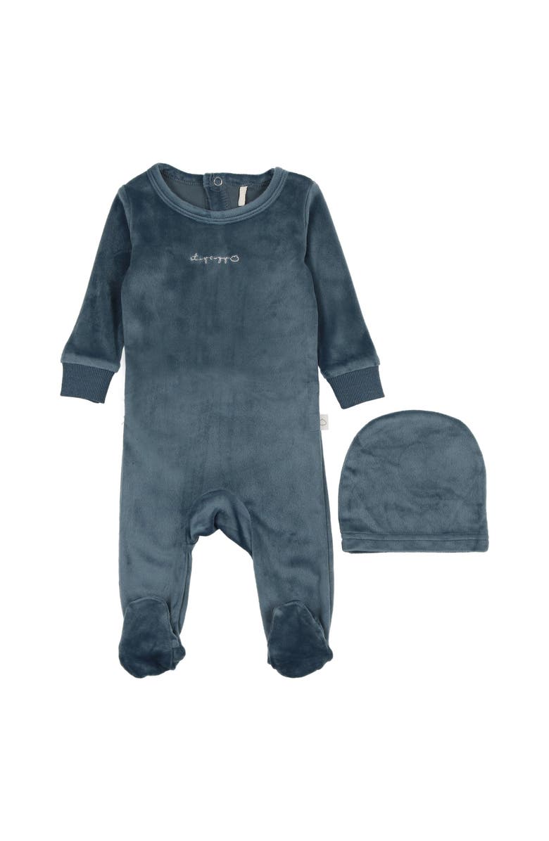 Pouf Boys Stay Cozy Footie, Main, color, Blue