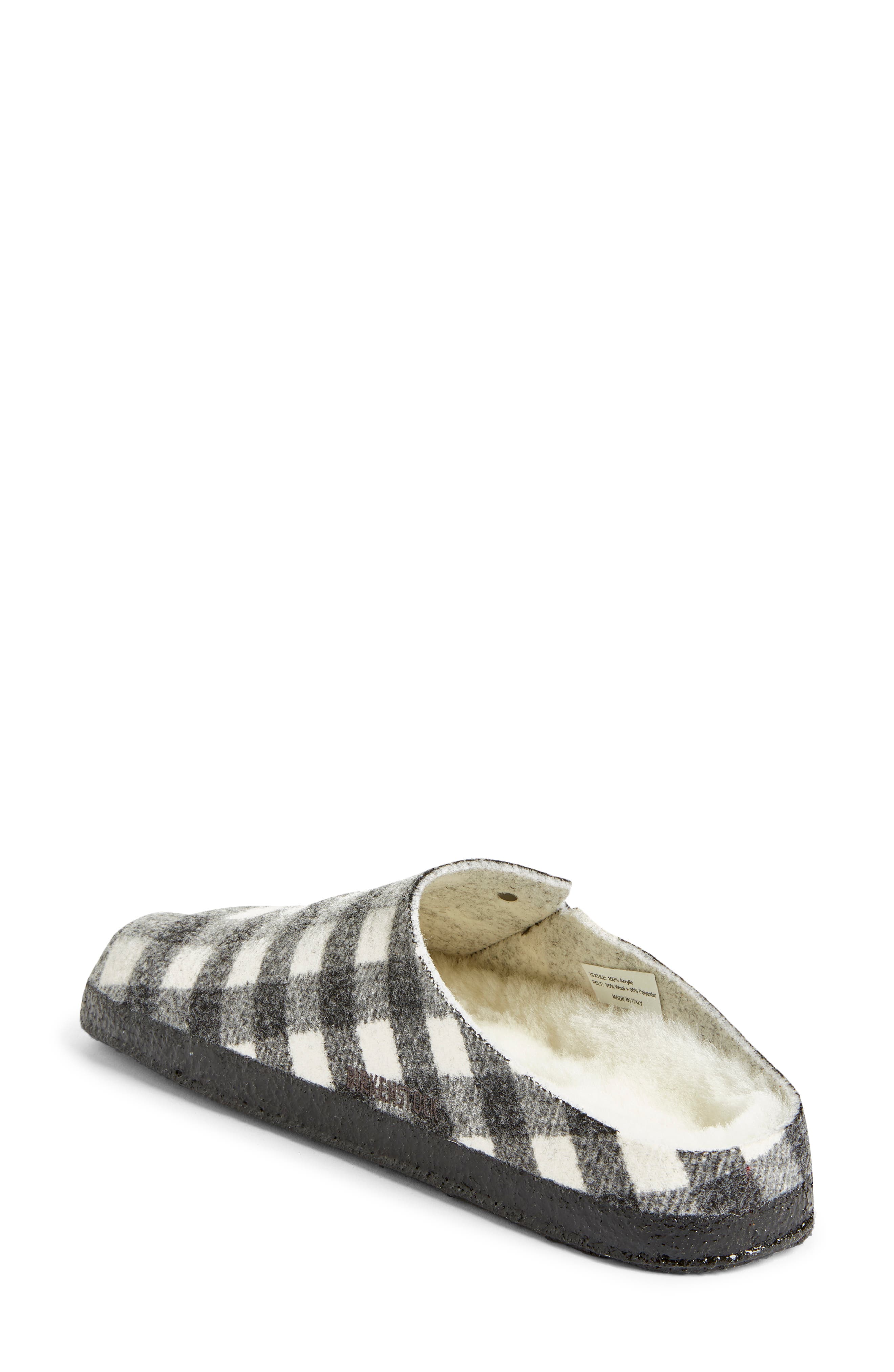Zermatt Genuine Shearling Lined Slipper, Alternate, color, BLACK
