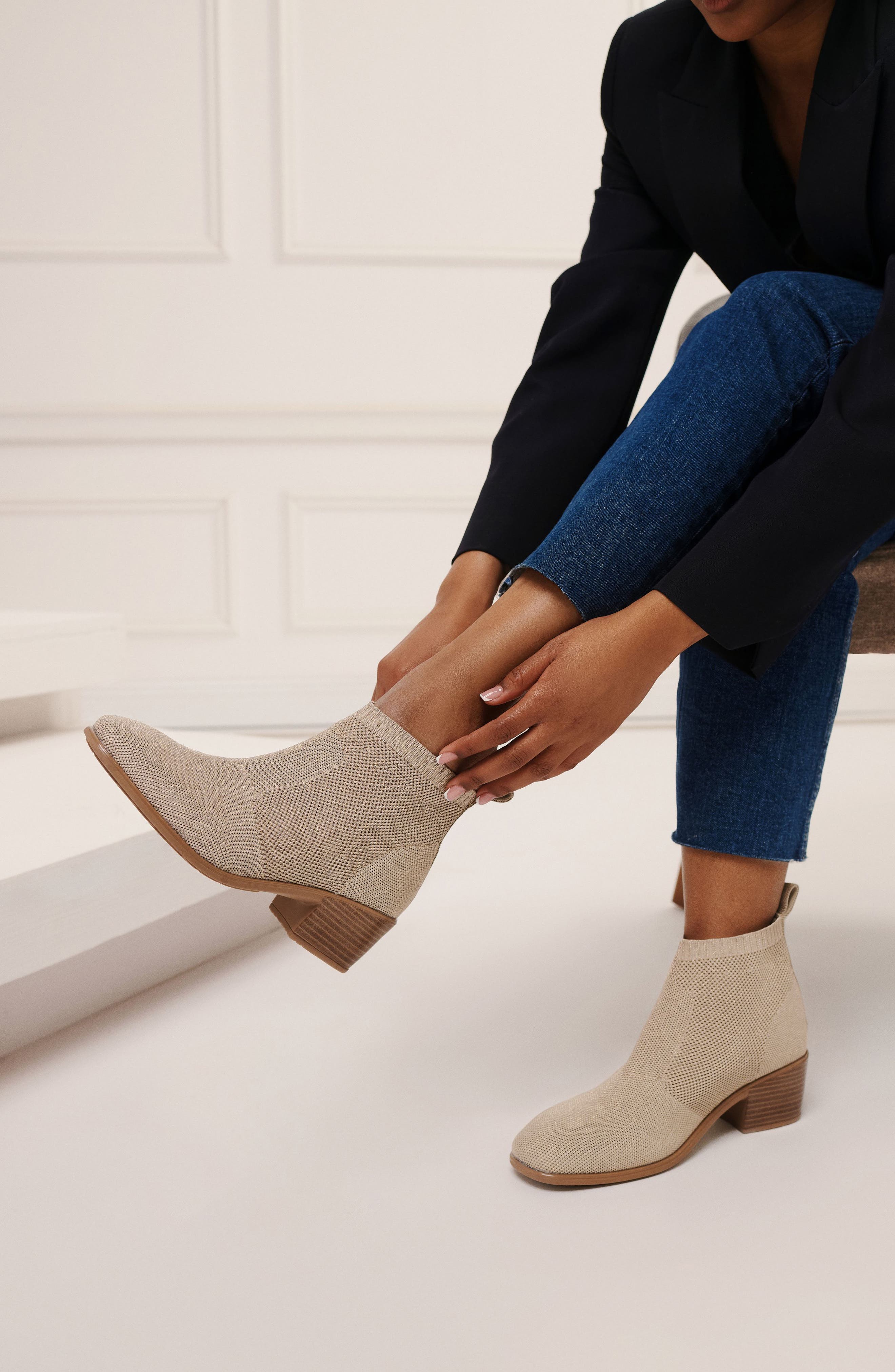 Legacy Bootie, Alternate, color, ALMOND SPARKLE KNIT