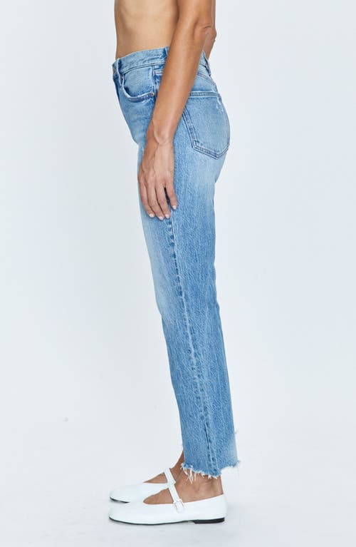 Pistola Ally Raw Step Hem High Waist Crop Bootcut Jeans In Wayfarer Vintage