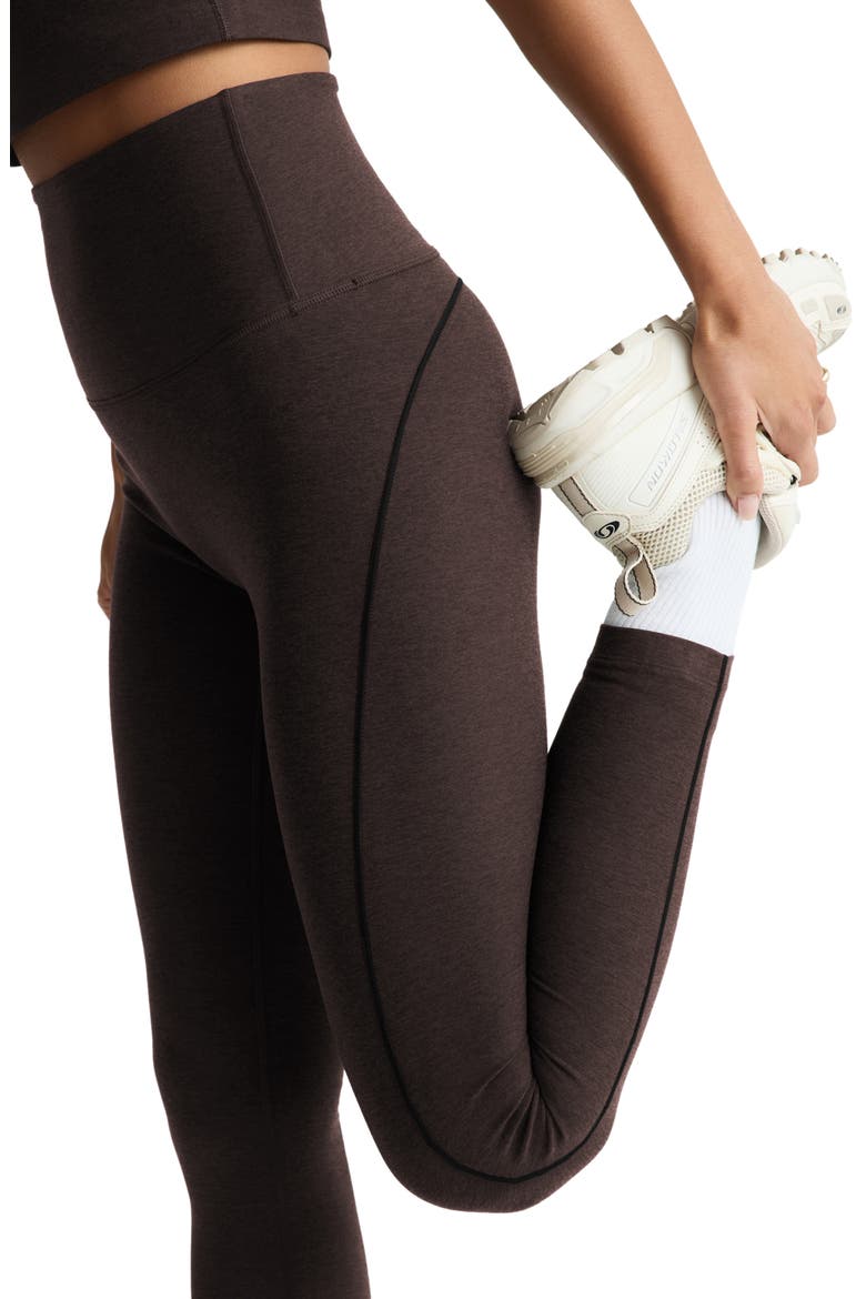 Spacedye Dynamic High Waist 7/8 Leggings, Alternate, color, DARK CHOCOLATE HEATHER