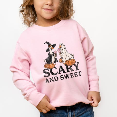 Scary and Sweet Geese Toddler Graphic Sweatshirt